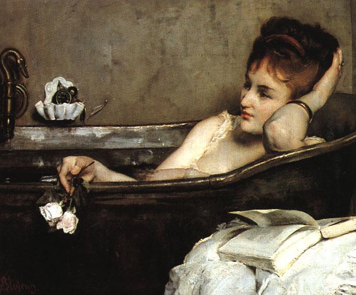 Alfred Stevens The Bath (san06) France oil painting art